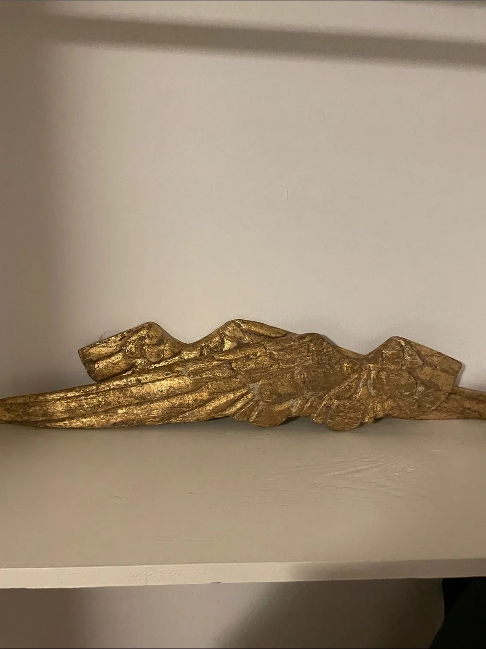 Gold Decorative Wing Art - Elegant Home Accent